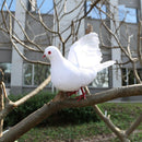 Artificial Decorative Dove Foam Feather White Bird Home Gardens Decor Ornament Hoc