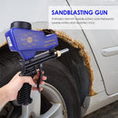 Portable Handheld Gravity Pneumatic Sandblasting Gun Sand Rust Blasting Device