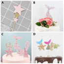 Decoration Birthday Supplies Mermaid Cake Decor Cupcake Toppers Food Sticks