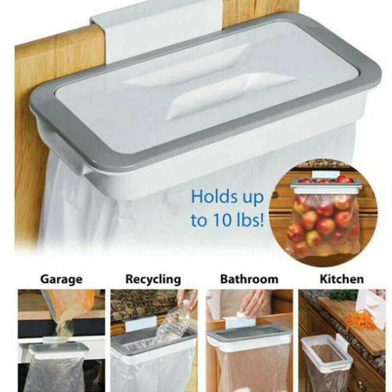 Waste Bin Attach-A-Trash Hanging Rubbish Bag Holder Cupboard Rubbish Bracket