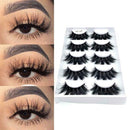 5 Pairs SKONHED 4D Faux Mink Hair False Eyelashes Full Volume Fluffy Lashes S4Q6