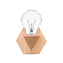 Solid Wood Table Lamp Base E27 220V Wooden Light Holder w/Switch Line (H) Newly