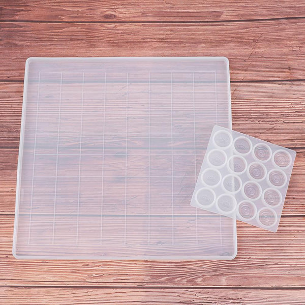 Epoxy Crystal Glue DIY Silicone Chess Mold Chessboard Mould Chess Board Tools