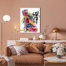 11CT Full Embroidery Kit Stamped Colorful Buddha Statue Cross Stitch Kits