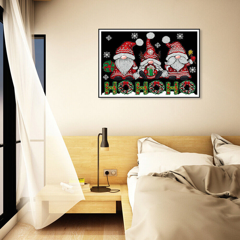 DIY Diamond Painting Partially Specially Shaped Drill Christmas Dwarf Wall Decor