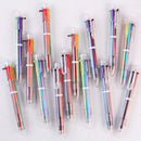 Multicolor Ballpoint Pen - 0.5mm 6 in 1 Retractable Pens for Office School