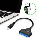 Type-C to SATA 7+15 Pin 2.5 inch External SSD HDD Hard Drive Adapter Cables