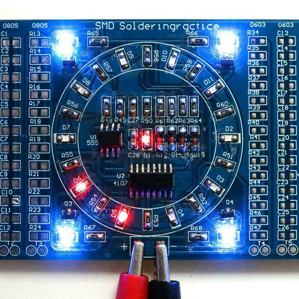 Soldering Practice SMD Circuit Board LED Electronics x DIY 1 Project Kit I7A2