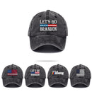Denim Adjustable Tr ump Supporters Hat Lets Go Brandon FJB Hat Baseball Cap