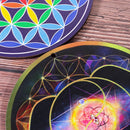 Pendulum Wooden Pendulum Board Slice Wood Base Handmade Coasters Flower of Life