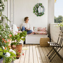 Easter Rabbit Wreath Door Acrylic Bunny Garland Home Decoration (B)