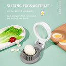 Household Kitchen Egg Cutter Portable Stainless Steel Slicing Section for Fruits