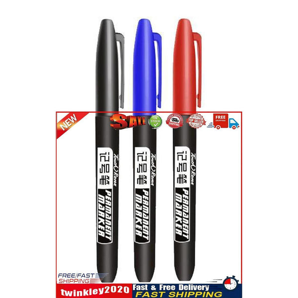 Oiliness Non-Fading & Waterproof Marker Pen Non-Erasable Marker Pen (D) Newly