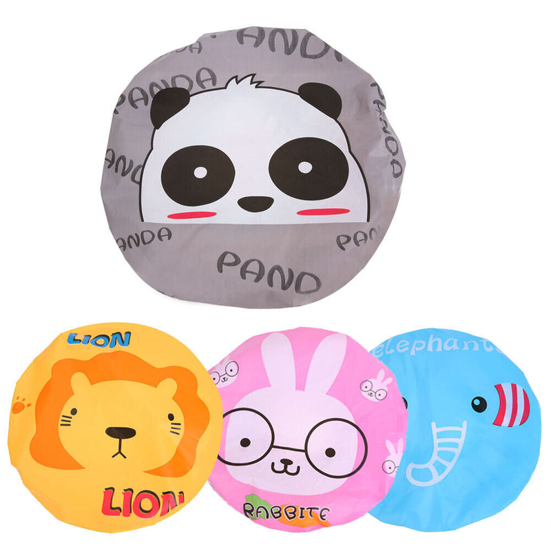 4pcs Cute Cartoon Waterproof Bathing Shower Hair Cap Animal Series Newly