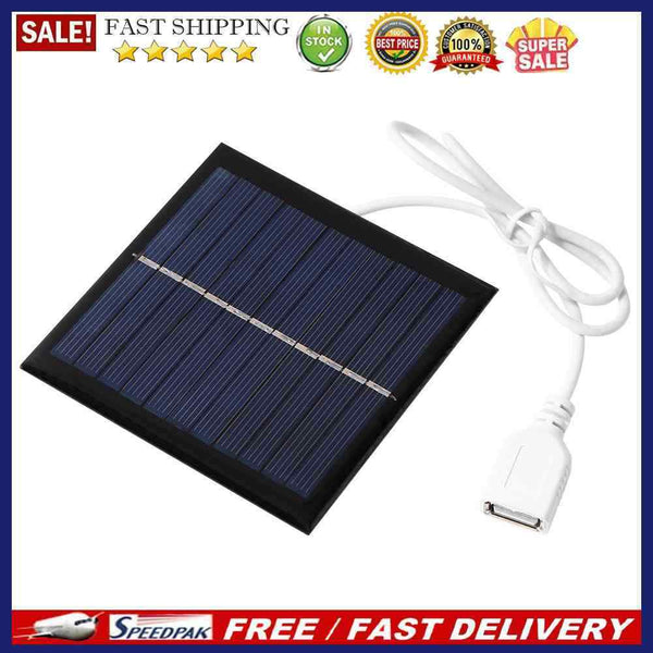 1W 5.5V USB Mini Solar Panel for DIY Phone Power Bank Fan Battery Cell Char