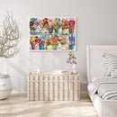 Potted Flower Oil Paint By Numbers Kits Coloring Drawing for Adults Children