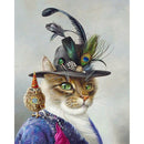Cat Pattern Oil Paint By Number Kit Rimless Drawing Picture Wall Decoration