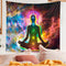 Multifunction Meditation Man Wall Tapestry Hanging Blanket Beach Camp Rug
