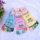 Random Fashion Casual Cute Trainer Cartoon Smile Toe Socks Cotton Five Finger