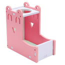 Hamster Automatic Water Fountain Drinker Food Feeder Playing Cage (Pink) Newly