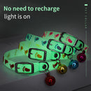 Glowing Pet Anti Lost Collar Luminous Neck Ring Cute Cat Dog Necklace Jewelry