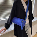 Diamond Lattice Leather Cylinder Pillow Bag for Women Shoulder Messenger Handbag