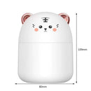 Air Humidifier Cute Tiger Aroma Diffuser with Night Light Cool Mist (White)