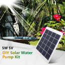 5W 5V Solar Fountain Pump with 9 Nozzles Solar Water Pumps Kit for Garden