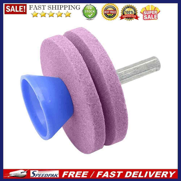 5pcs Lawn Mower Sharpener Whetstone Lawnmower Sharpener Cut Grass (Pink)