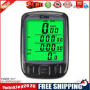 SunDing Bicycle Wired Computer Waterproof Backlight Odometer Speedometer