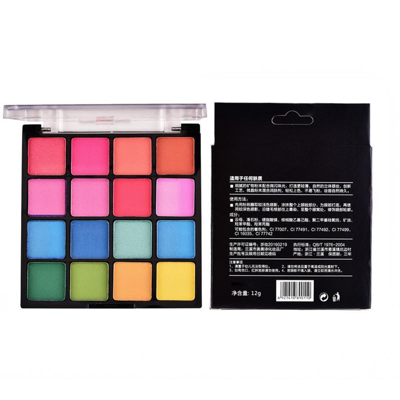 16 Colors Eye Shadow Palette Matte Eye Shadow Powder Nude Makeup Beauty (4