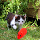 Funny Flocking Mouse Cat Toys Realistic Sound Plush Rubber Interactive Pet Toys