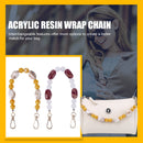 Purse Chain - 2 Piece Shoulder Bag Chain Strap Acrylic Bag Chain Handle Charms