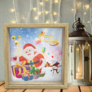 Wooden Diamond Painting Piggy Bank DIY Coin Money Saving Box Cute Kid Xmas Gifts