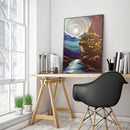 Oil Paint By Numbers Little Monster Frameless Picture Craft Kit for Living Room