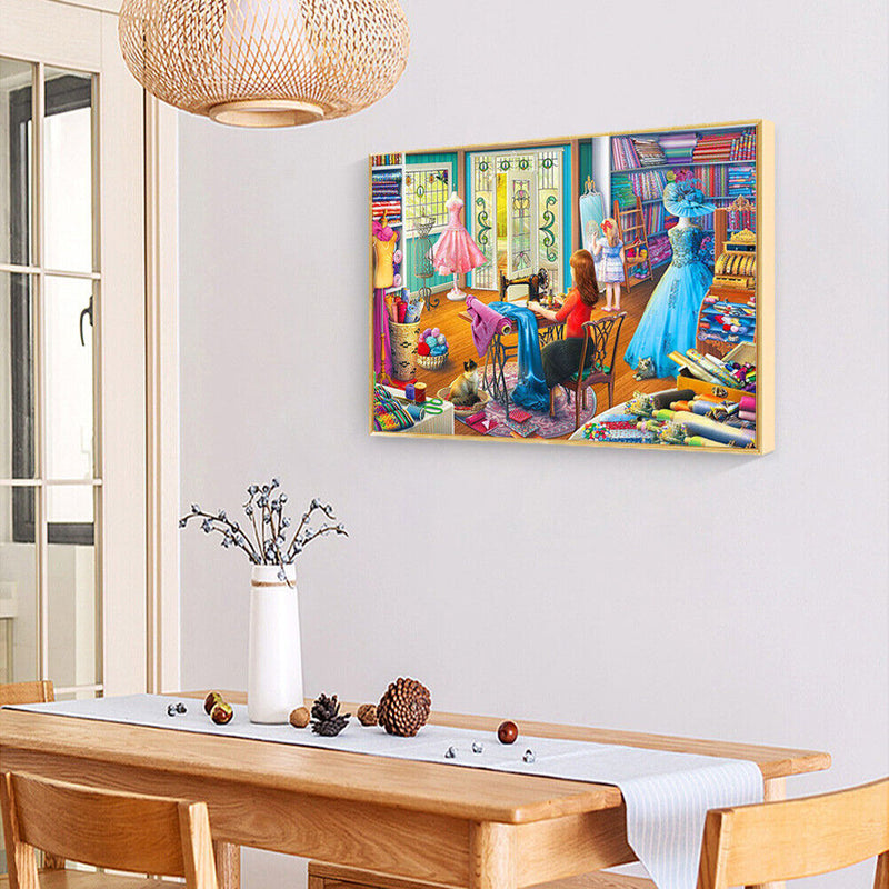 Diamond Painting Full Round Drill Tailores Rhinestone Cross Stitch Wall Decor