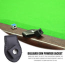 Portable Snooker Cue Chalk Leather Clip Powder Holder Billiards Accessories