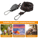 Adjustable Rope Hanger Tent Wind Rope Pulley Ratchet Hanger for Camping Outdo