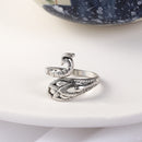 Knitting Tools Finger Wear Sewing Hook Open Ring Crochet Loop Knitted Ring