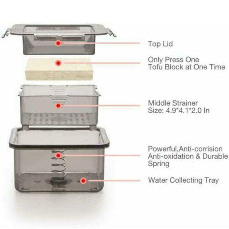 Gray Tofu Press Press Maker Presser Drainer Gadget C3K1 NICE R7P8