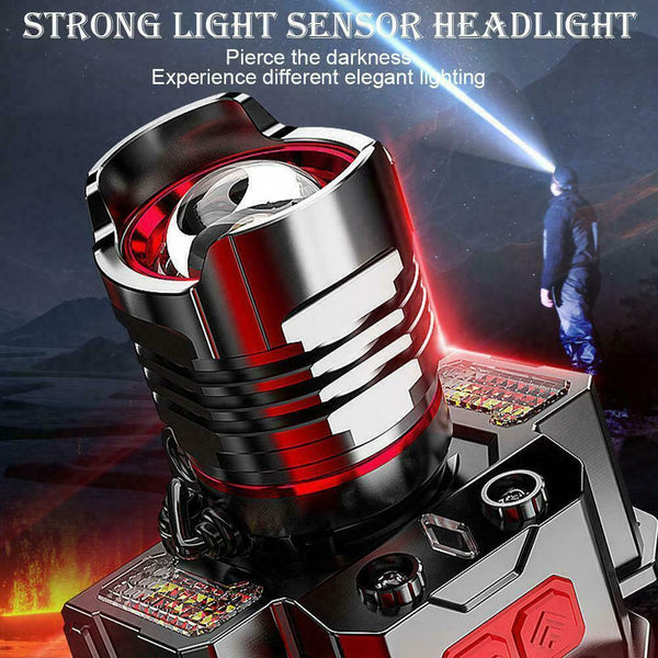 USB Portable Headlamp LED Work Bright For Camping Cycling Hiking Night Y1A E6B4