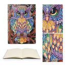 DIY Owl Special Shaped Diamond Painting 50 Pages Sketchbook A5 Students Not