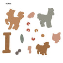 Horse Silicone Stamps Cutting Dies Stencil DIY Scrapbooking Album Decor