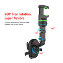 Car Phone Holder 960 Rotatable Rearview Mirror Hanging Bracket (Green) Newly
