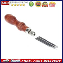DIY Leather Handle 4 in 1 Stitching Lacing Scratch Awl Tool Hardwood Handle