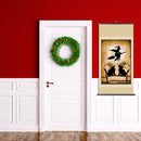 DIY Witch Hanging Frame Canvas Picture Scroll Poster Oil Painting for Bedroom