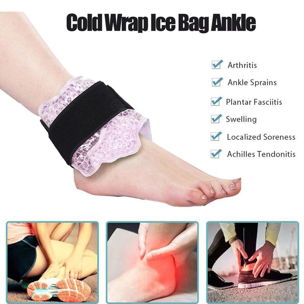 Foot Cold Wrap Ice Bag Ankle Ice Pack Wrap With Adjustable Brace Ice Pack`