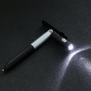 Multifunctional Ballpoint Pen Folding LED Light Phone Holder Pen (Black Newly