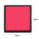 Fingerprint Square Inkpad for DIY Scrapbook Card Paper Craft Stamp (Pink) Newly