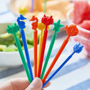 Animal Fruit Picks- Kids Bento Food-Grade Fork Picks for Baby Showers Parties